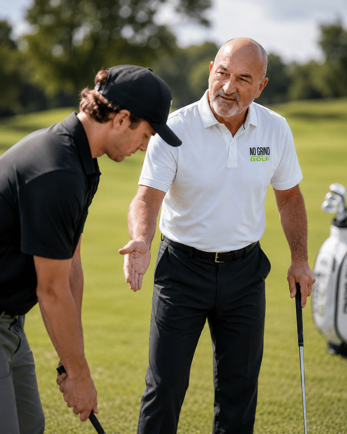 Owen Baker coaching a student