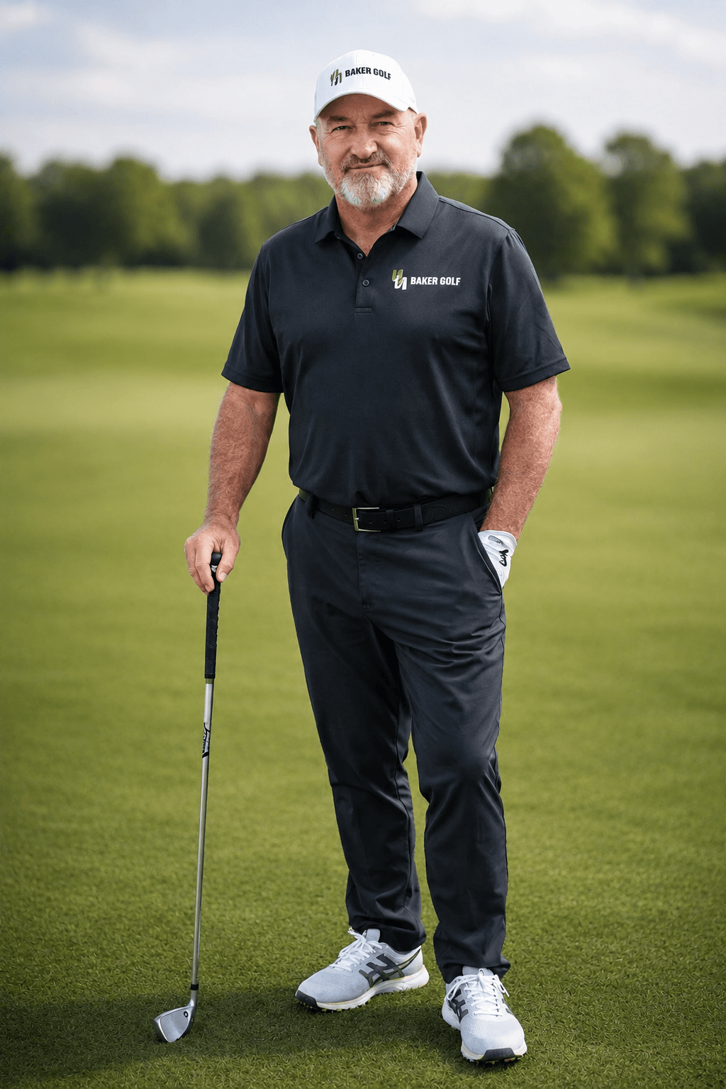 Owen Baker standing on the golf course